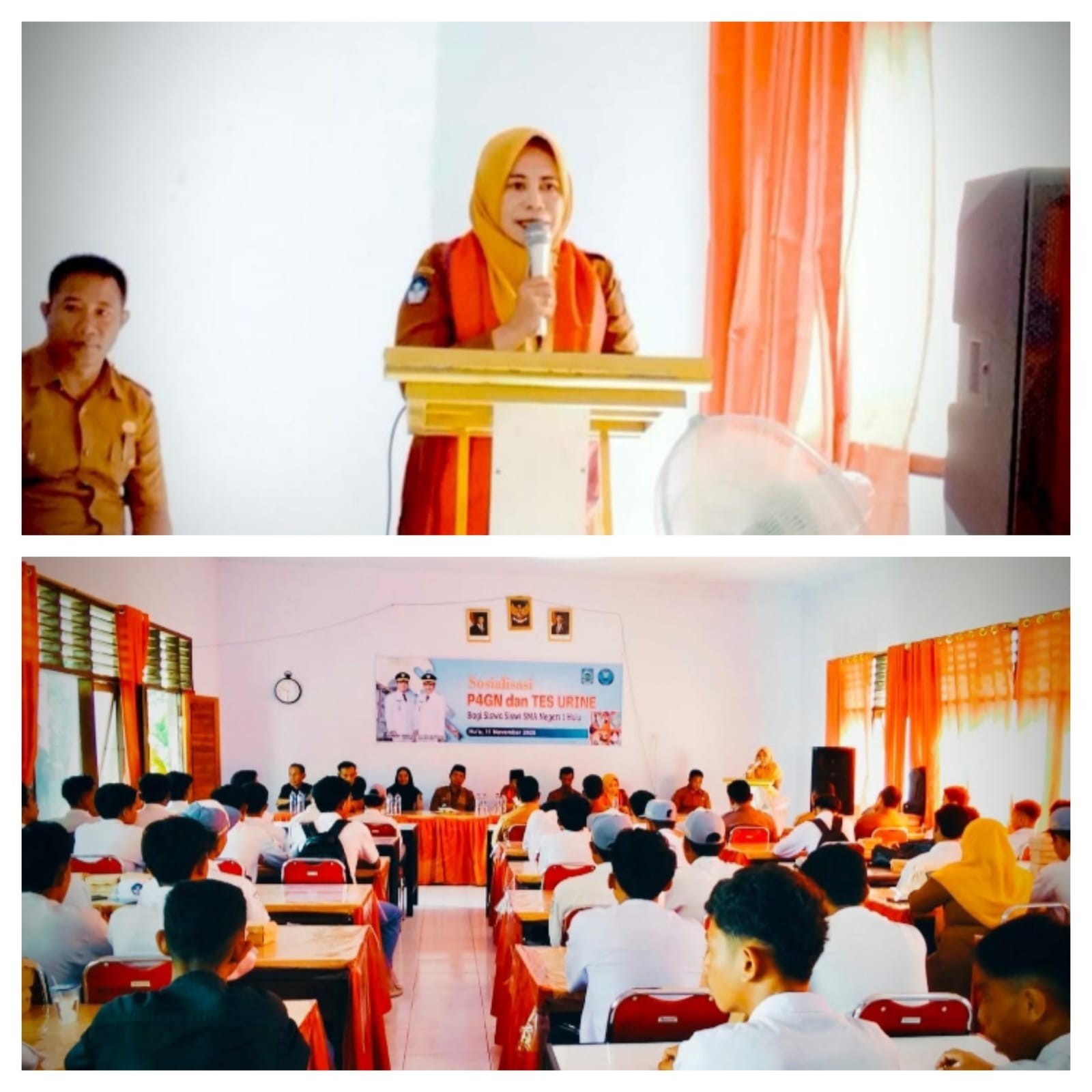 Dampingi Wabup Dompu Sosialisasikan P4GN, Ketua GOW Ingatkan Para Pelajar Jauhi Narkoba