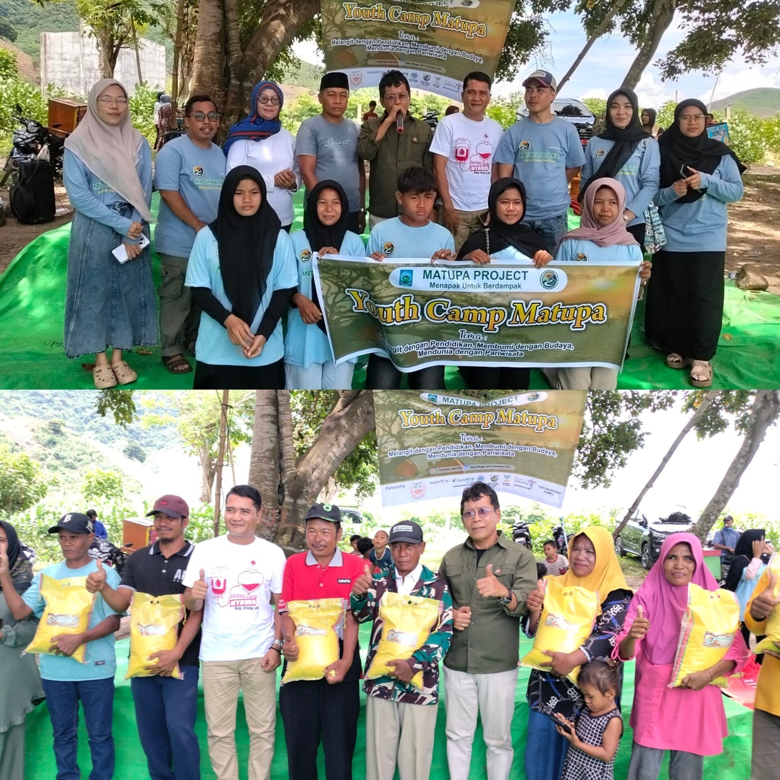 PJ Sekda Dompu Hadiri Youth Camp Chapter I Matupa Project di Pantai Ria Riwo