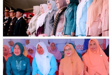 Dampingi Bupati Dompu, Ketua TP. PKK Hadiri Upacara Peringatan Hari Kesaktian Pancasila