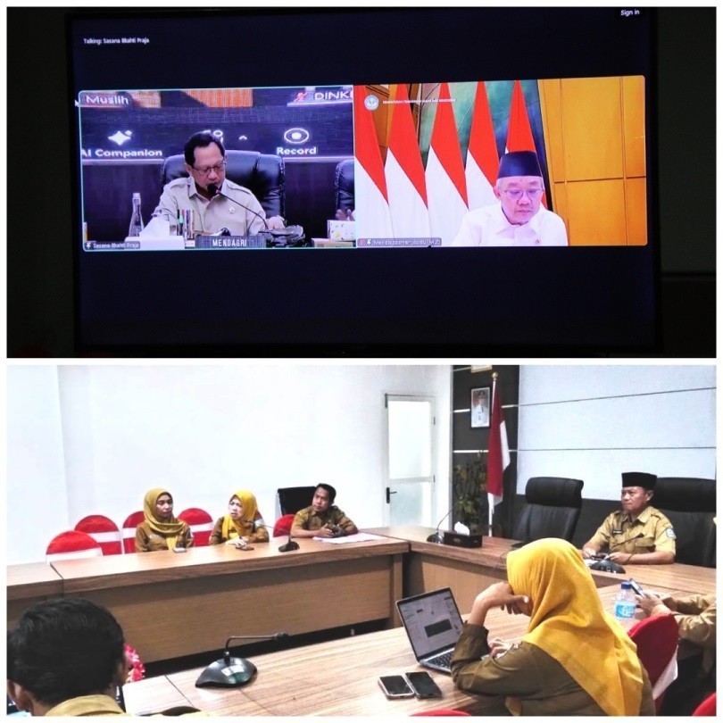 Sekda Dompu Ikuti Rakor Program MBG dan Percepatan Penuntasan TBC bersama Kemendagri