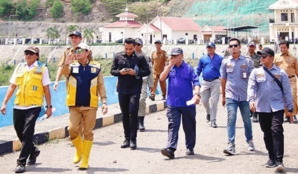 Bupati Dompu Tinjau Bendungan Mila, Pastikan Ketersediaan Air tetap terjaga