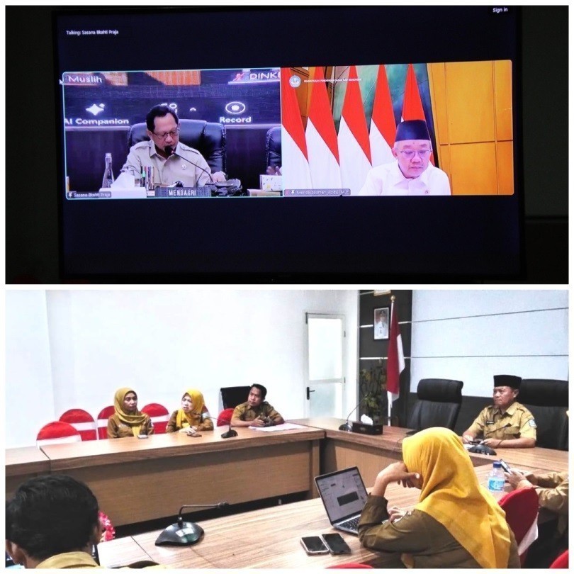 Sekda Dompu Ikuti Rakor Program MBG dan Percepatan Penuntasan TBC bersama Kemendagri