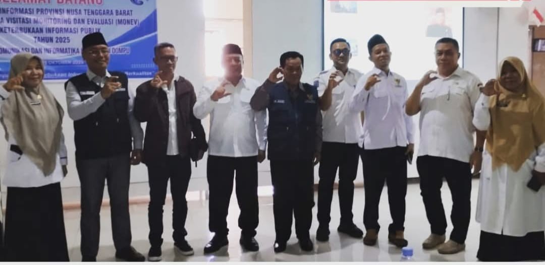 Komisi Informasi Provinsi NTB Lakukan Visitasi Monitoring dan Evaluasi ke Kabupaten Dompu