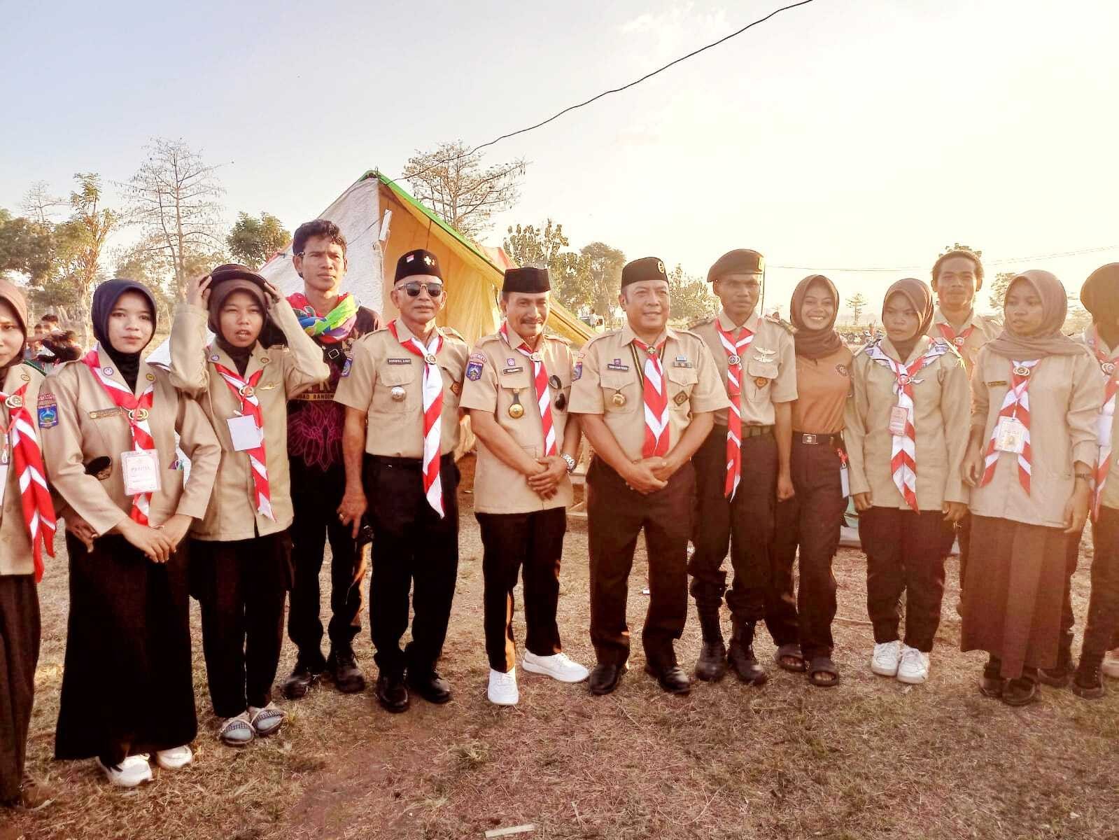 Wabup Dompu Buka Perkemahan Akbar HUT Pramuka di Kecamatan Manggelewa