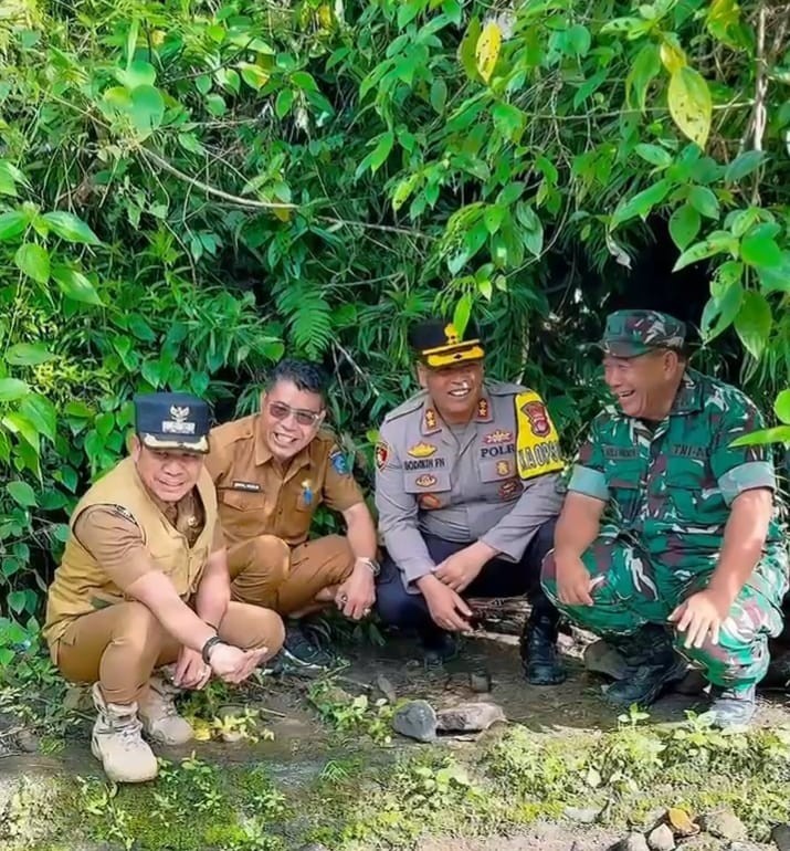 Bupati Dompu Bersama Forkopimda Pantau Mata Air di Pegunungan Desa Saneo