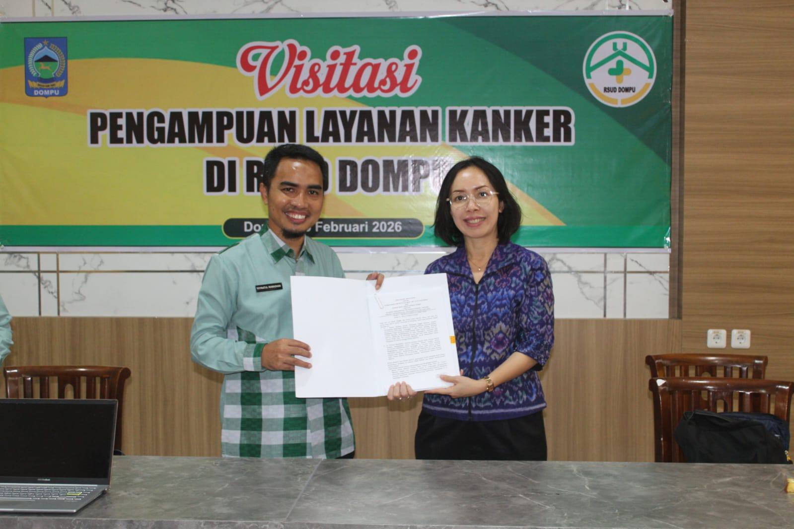 PEMKAB DOMPU TANDATANGANI KERJASAMA DENGAN RSUP NGOERAH (SANGLAH) BALI UNTUK PROGRAM KJSU