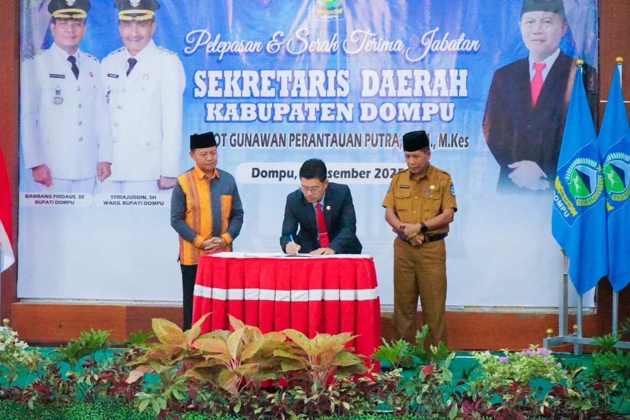Pelepasan dan Serah Terima Jabatan Sekda Kabupaten Dompu