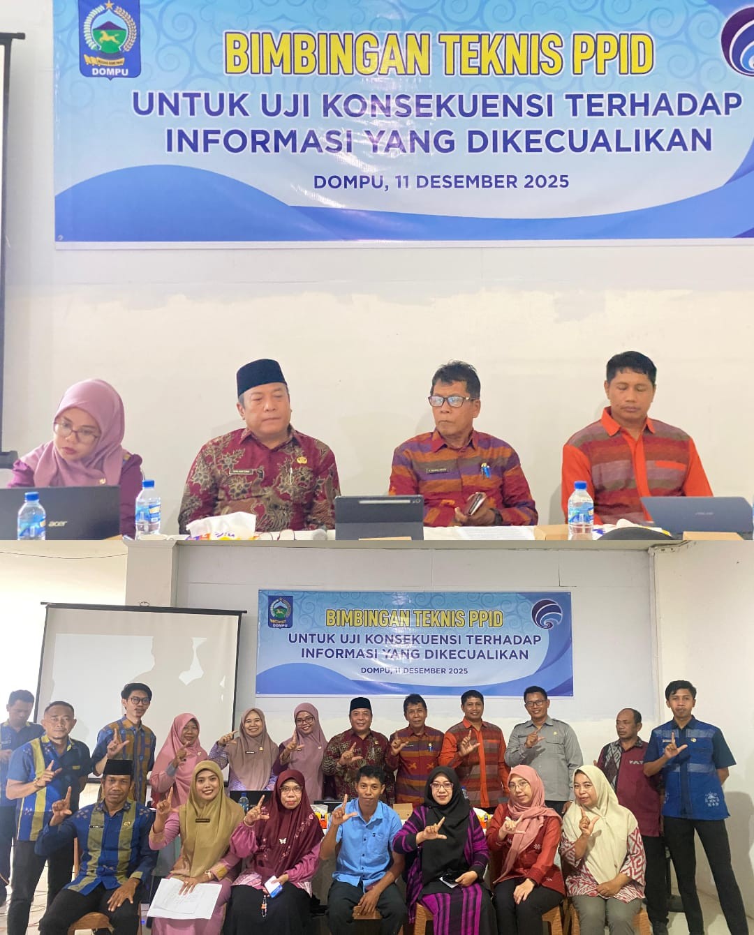 Bimtek PPID Dompu Bahas Uji Konsekuensi Informasi yang Dikecualikan